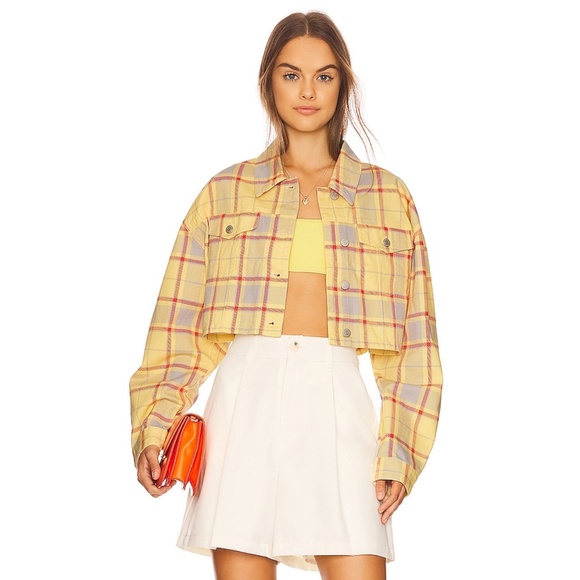 WeWoreWhat cropped denim jacket XS/S New - Picture 3 of 16